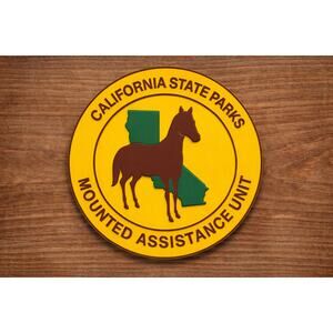 California State Park Mounted Assistance Unit Sign Horse Recreation Trail